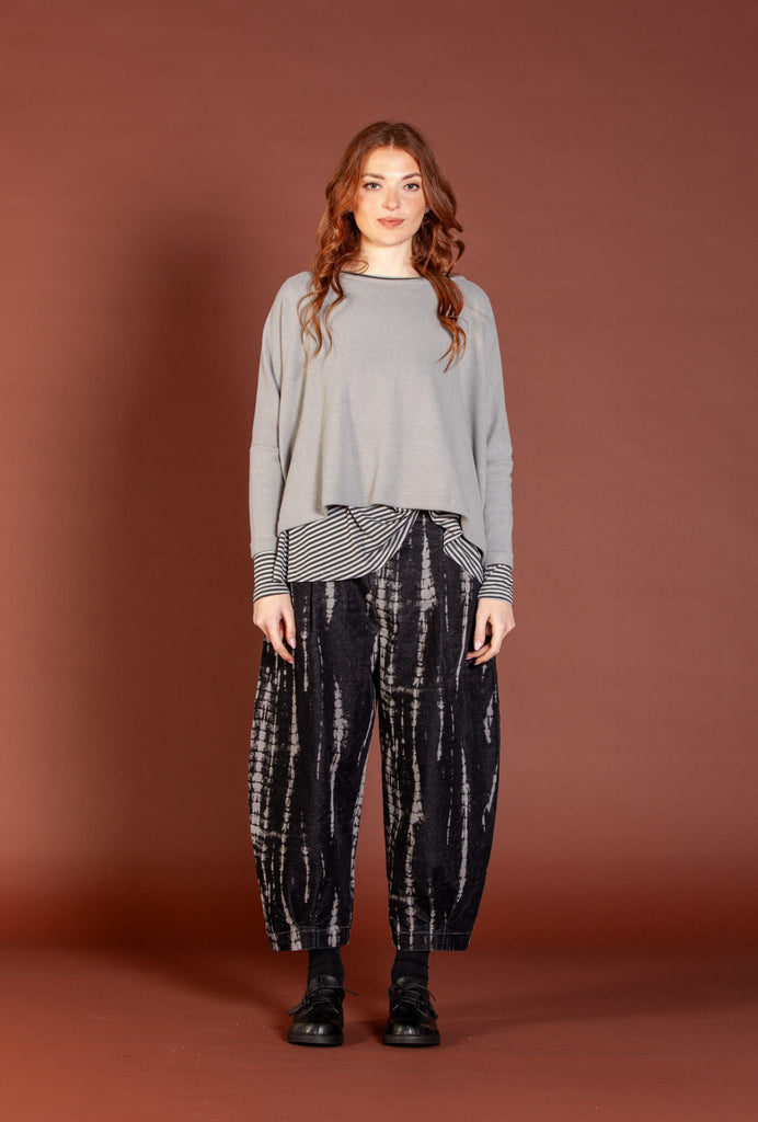 MAMA B AW25 Bianco PR Pants Nebbia