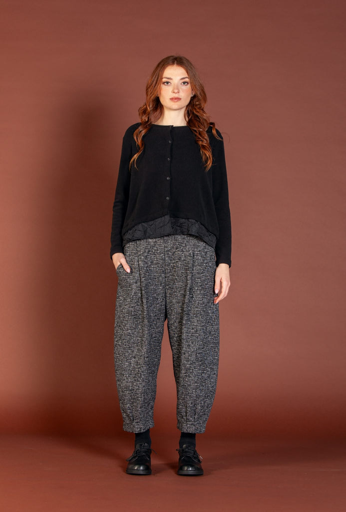 MAMA B AW25 Bianco J Pants Nero