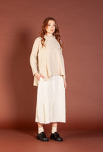 MAMA B AW25 NUNA SU PLAIN FRAYED HEMS SKIRT