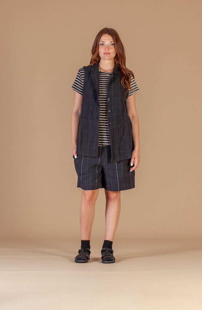 MAMA B GOCCIA A/E SS26 vest - Antracite Teuse