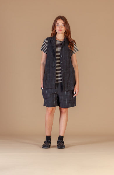 MAMA B GOCCIA A/E SS26 vest - Antracite Teuse