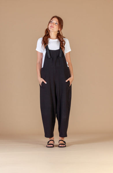 MAMA B BICI SS26 JUMPSUIT - Nero