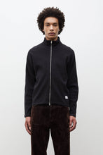 AW26 Norse Projects Teno Cotton Hemp Military Rib Zip Cardigan, Black