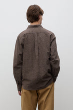 AW26 Norse Projects Kongshoved Check Relaxed Shirt, Delicioso Brown