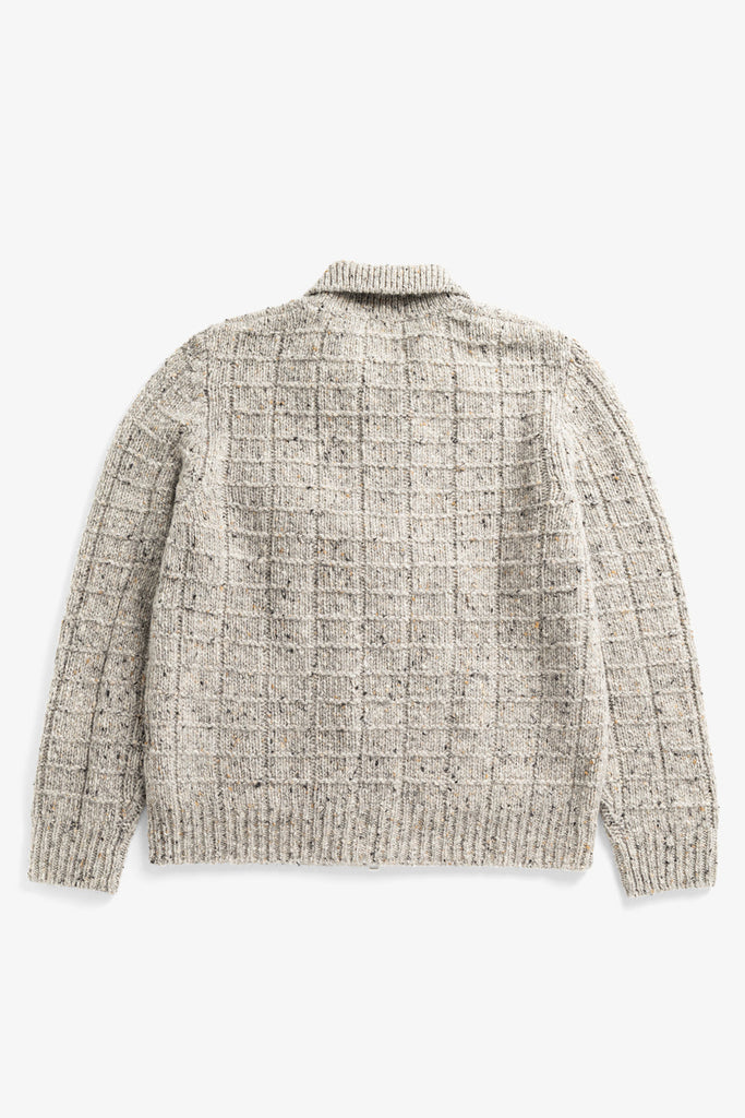 AW26 Norse Projects Aldrup Donegal Square Jacket, Light Grey Melange