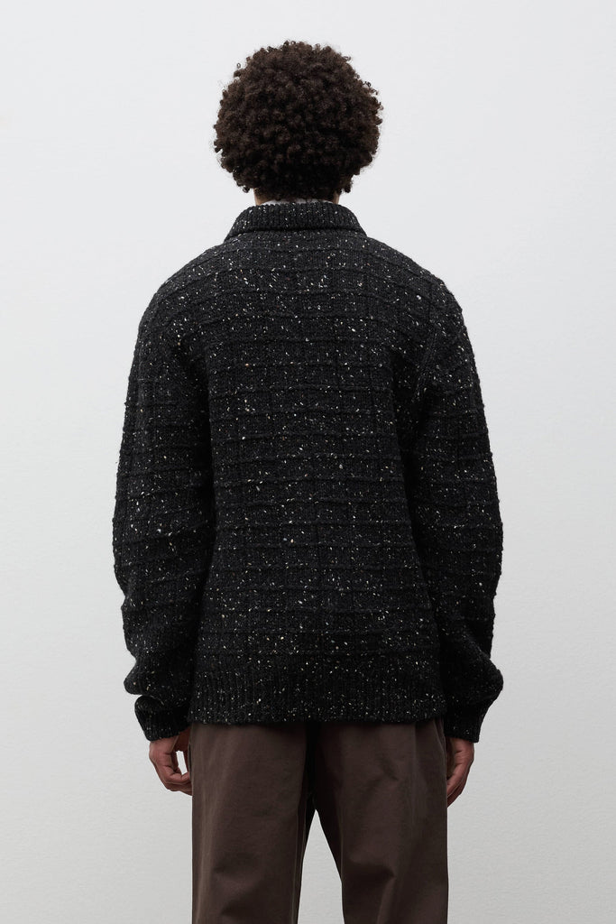 AW26 Norse Projects Aldrup Donegal Square Jacket, Charcoal Melange