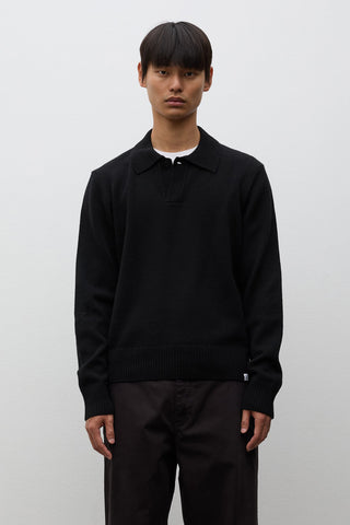 AW26 Norse Projects Ristinge Merino Lambswool Polo, Black