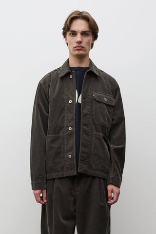 AW26 Norse Projects Vrigsted Wide Wale Corduroy Chore Jacket, Beluga