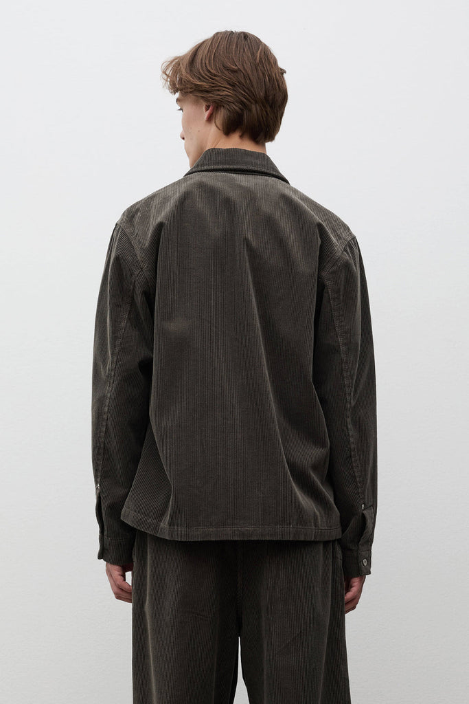 AW26 Norse Projects Vrigsted Wide Wale Corduroy Chore Jacket, Beluga