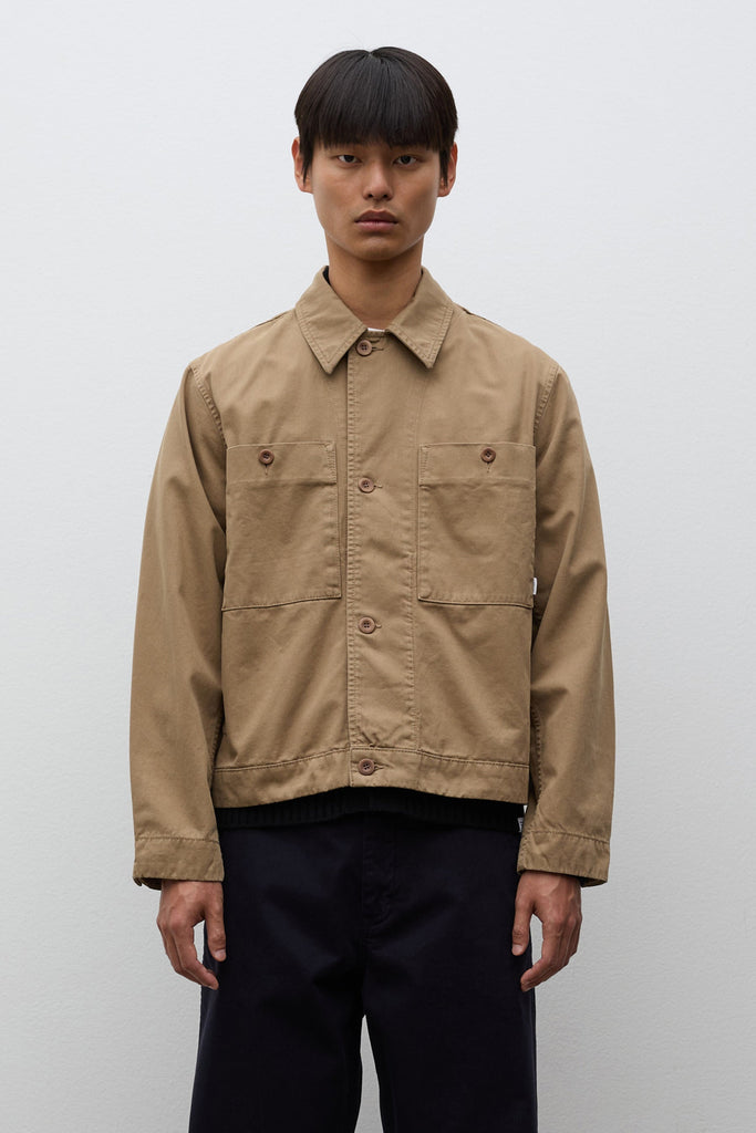 SS27 Norse Projects Arresskov Broken Twill Overshirt Lead Grey