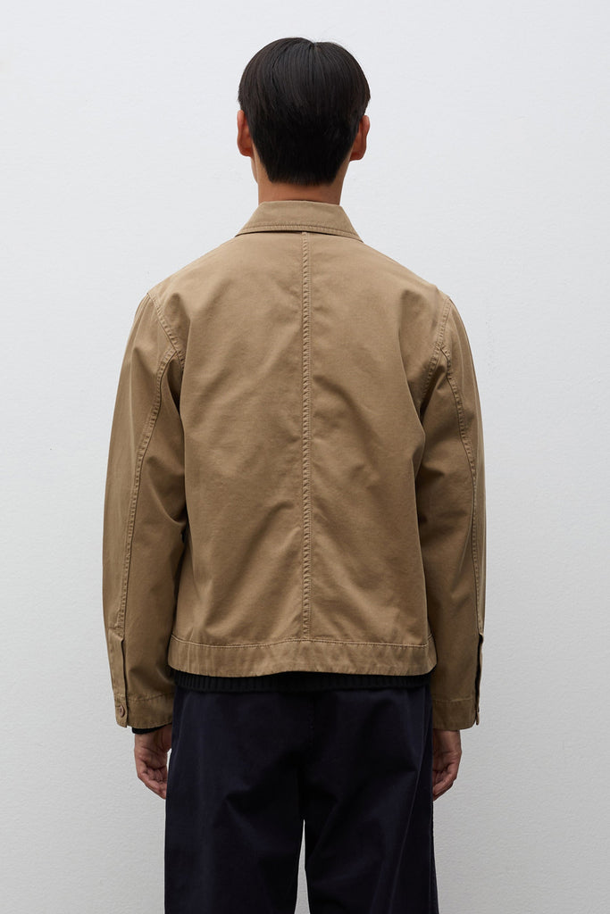 SS27 Norse Projects Arresskov Broken Twill Overshirt Lead Grey