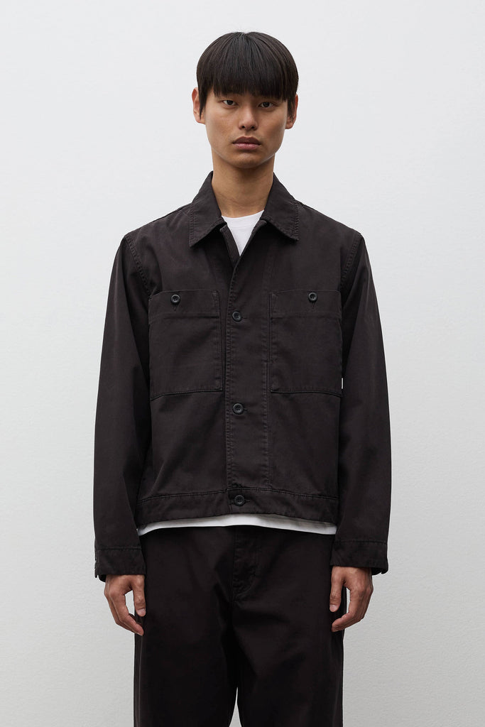 AW26 Norse Projects Arresskov Broken Twill Overshirt, Black