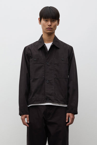 AW26 Norse Projects Arresskov Broken Twill Overshirt, Black