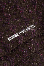 AW26 Norse Projects Bykle Neps Wool Rib Sock, Seal Brown