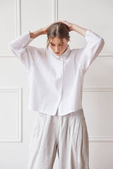 タイムセールYACCO MARICARD ホワイト長袖シャツ タイムセールYACCO MARICARD ホワイト長袖シャツ タイムセール