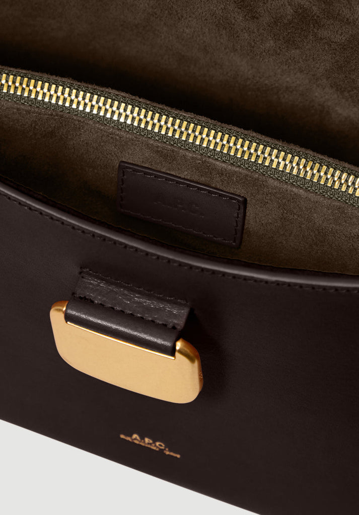 A.P.C SS27 LZZ  Marron fonce SAC SIMONE (Copy)
