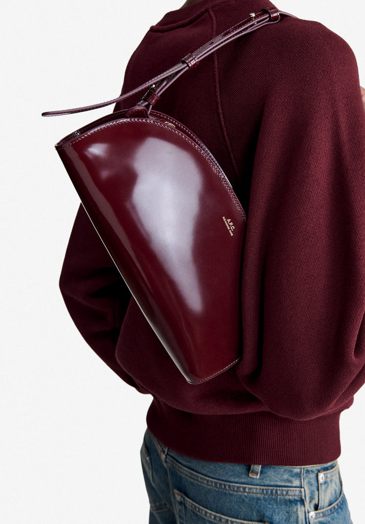 A.P.C. Bags SAC DEMI-LUNE Bordeaux