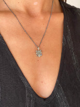 Tiny cross & Moonstone necklace