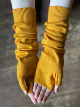 WDTS - Arm warmers in Mustard wool