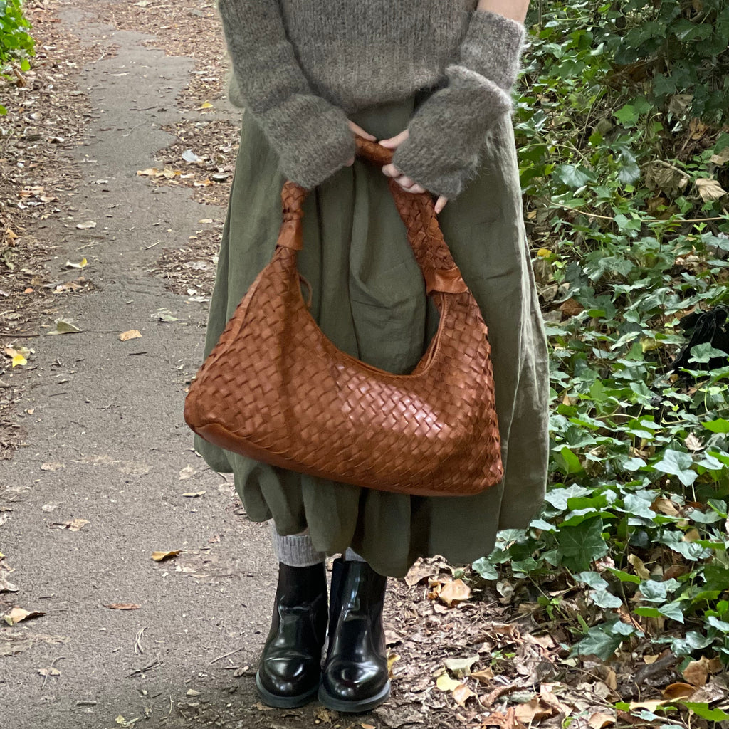 Priscilla Bag -  Tan Woven