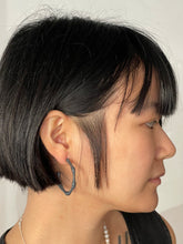 Bamboo Hoops - silver