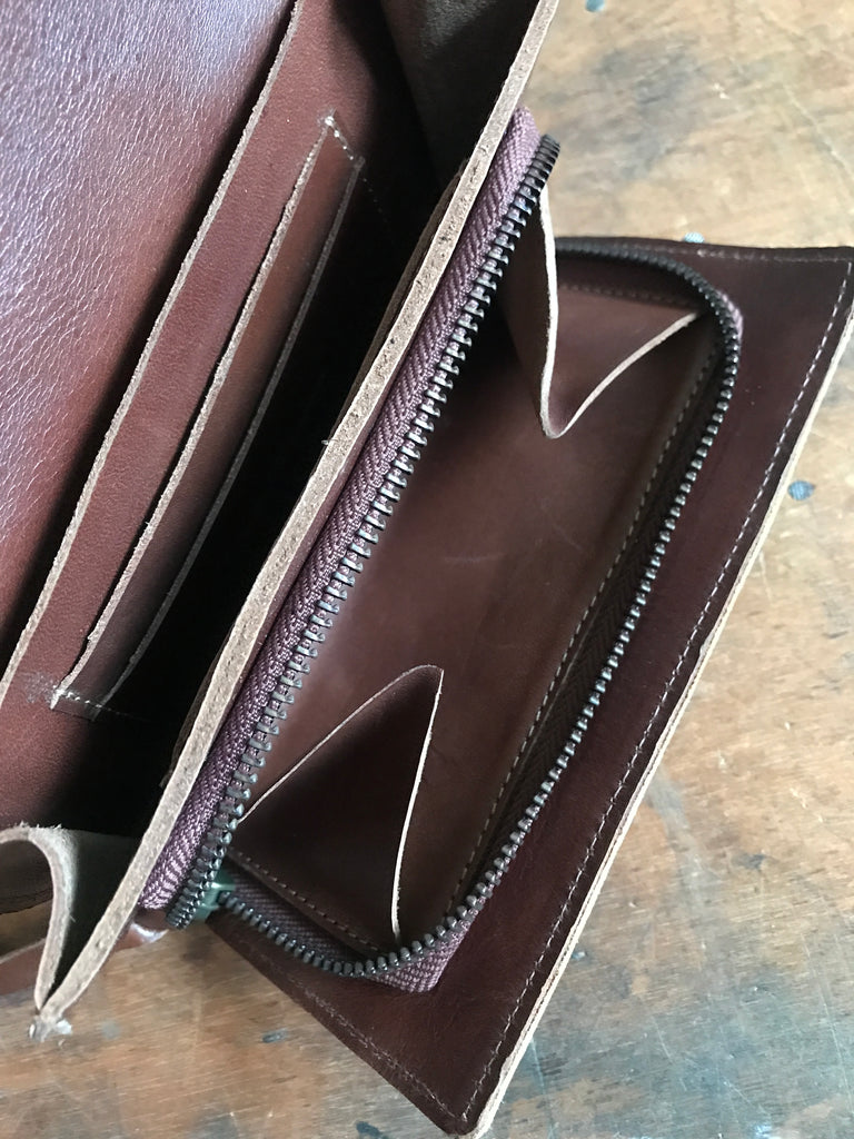 CollardManson Classic wallet - Tan Floral