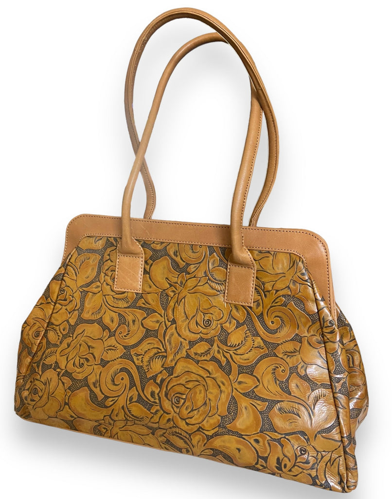 CollardManson Doctor's Bag - Floral Tan