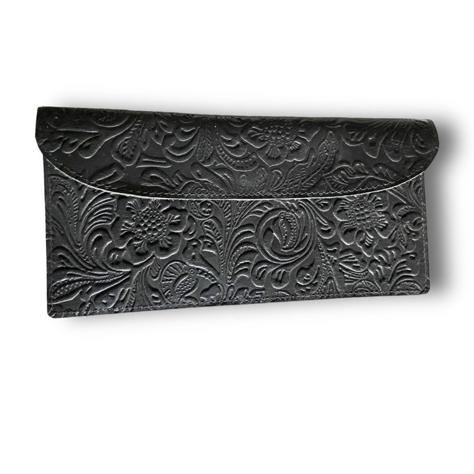 CollardManson Simple Pouch Black Floral