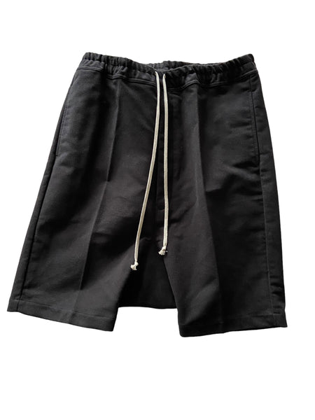 RICK OWENS FW23 RICK'S PODS BLACK IN BRUSHED HEAVY TWILL