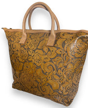 CollardManson Elke leather Bag - Havana floral