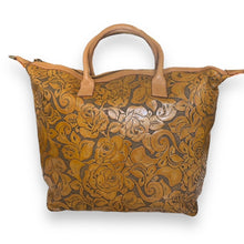 CollardManson Elke leather Bag - Havana floral