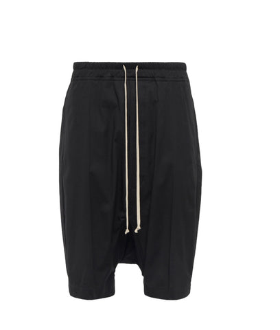 Rick Owens FW23 LUXOR BASKET SWINGER IN BLACK HEAVY COTTON POPLIN