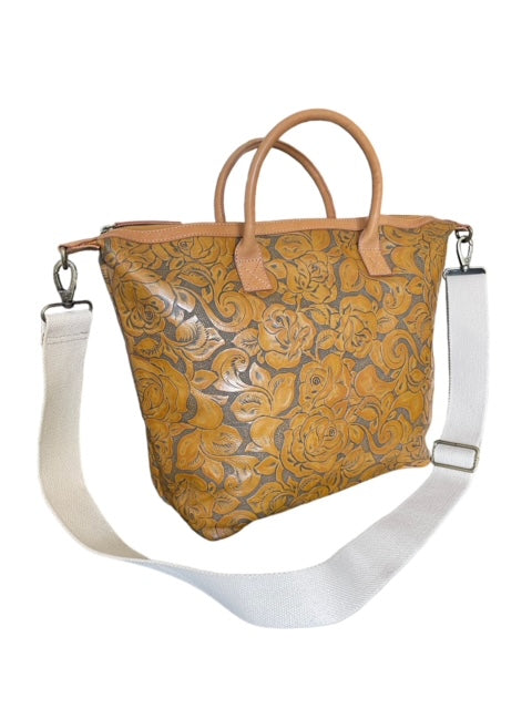 CollardManson Elke leather Bag - Havana floral