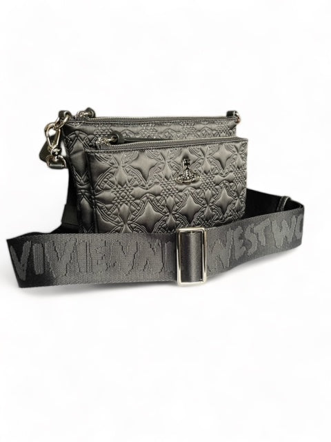 AW23 Vivienne Westwood Penny DB Crossbody Pouch, Black