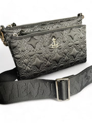 Vivienne Westwood Penny DB Crossbody Pouch, Black