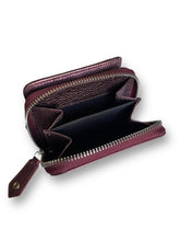 AW23 Vivienne Westwood Grain Leather Medium Zip Wallet, Purple