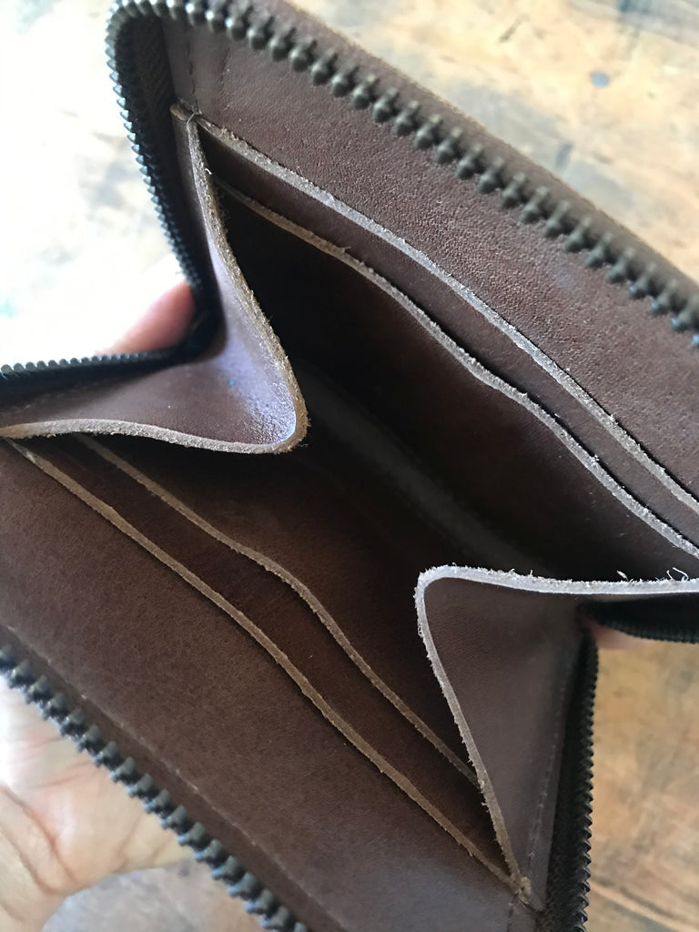 CollardManson Square Wallet- Brown
