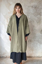 WDTS  - Danya Kimono coat Olive Linen