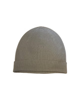 RICK OWENS FW25 RIBBED BEANIE PEARL