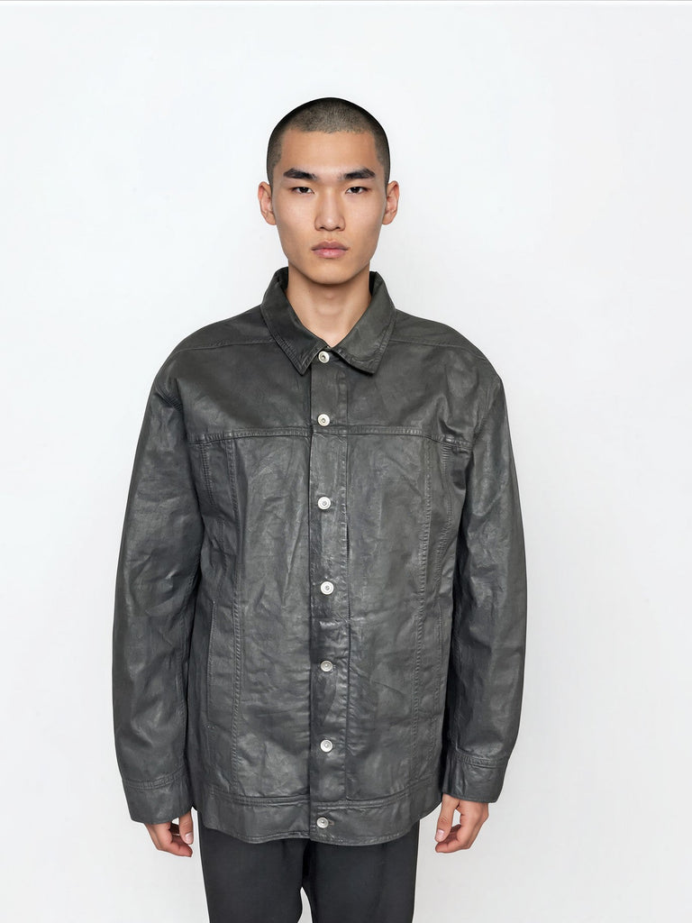 DRKSHDW by Rick Owens SS26 Denim Jumbo Mens Worker Coat