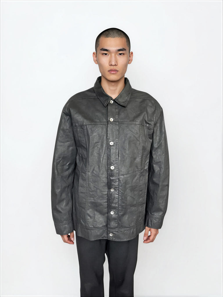DRKSHDW by Rick Owens SS26 Denim Jumbo Mens Worker Coat