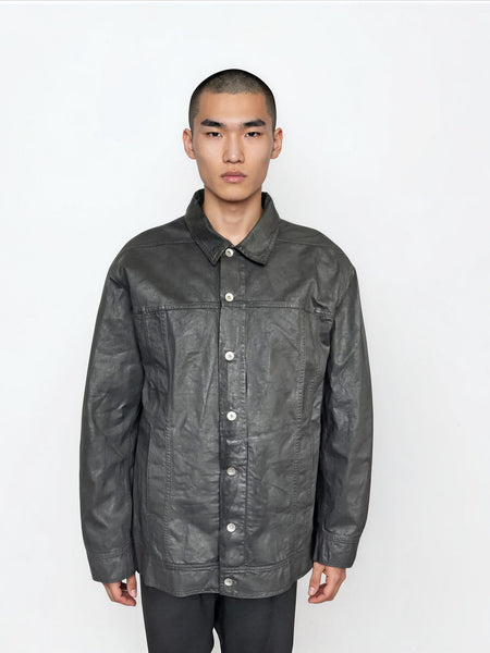 DRKSHDW by Rick Owens SS26 Denim Jumbo Mens Worker Coat