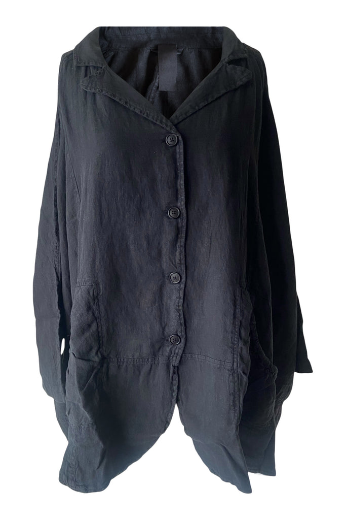 Rundholz SS26 3541102 Linen Jacket - Black