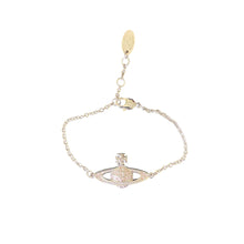 Vivienne Westwood Mini Bas Relief Chain Bracelet - Rhodium Vintage Rose