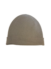 RICK OWENS FW25 RIBBED BEANIE PEARL