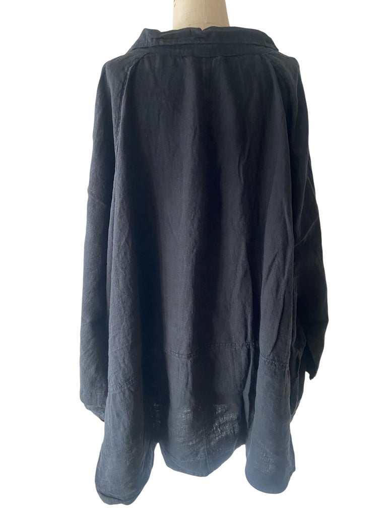 Rundholz SS26 3541102 Linen Jacket - Black