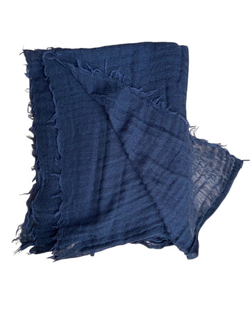 Rick Owens FW26 Rick Owens  KNITTED PASHMINA FRAYED SCARF