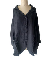 Rundholz SS26 3541102 Linen Jacket - Black