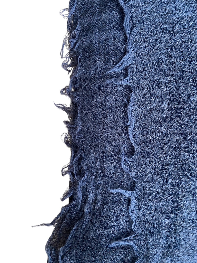 Rick Owens FW26 Rick Owens  KNITTED PASHMINA FRAYED SCARF