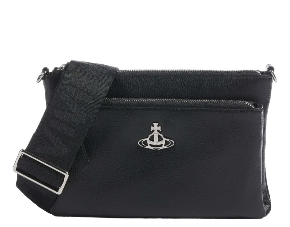 Vivienne Westwood Penny DB Crossbody Pouch, Black